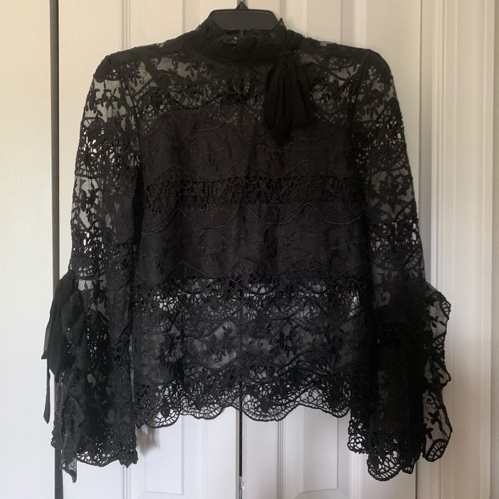 Lace Baroque style shirt